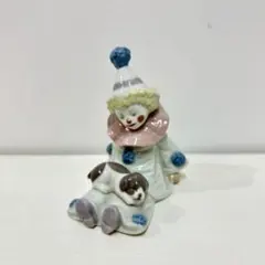 サーカスサム／子犬とピエロ　２体おまとめ　★リヤドロ　スペイン　ご成約済み サーカスサム／子犬とピエロ 2体おまとめ ☆リヤドロ スペイン