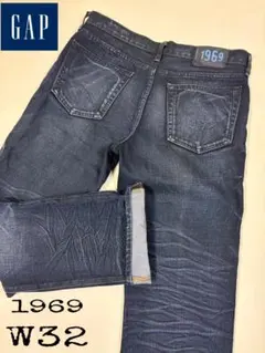 GAP 1969 ギャップダークブルーストレートデニム　W32