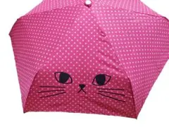 スイマー SWIMMER ねこねこ折りたたみ傘 ピンク 猫