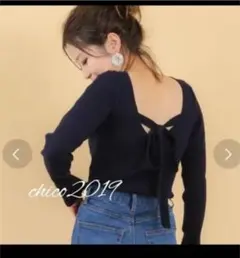 バックリボンプルオーバー　スナイデル　ナイスクラップ　際お値引き中　カスタネ