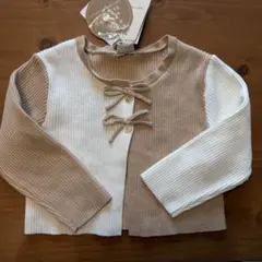 【新品＊タグ付き】プティマインpetit main サイズM ニットカーディガン