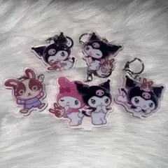 ★新品未使用★マイメロディ・クロミ×宇佐美　アクリルキーホルダー　フィルム付き