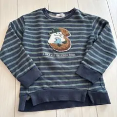 SLAP SLIP トレーナー 120cm ネイビー・ストライプ