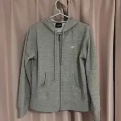 New Balance ジップアップパーカー Mサイズ グレー