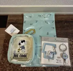 新品　スヌーピー　チャームポーチ　リール付きカラビナ
