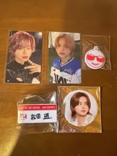 INI 松田迅 ネームプレート トレカ 缶バッジ キーホルダーセット