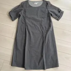 マタニティ　ひざ丈ワンピース