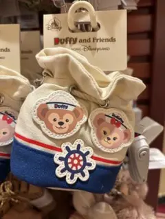 【キーチェーン】香港ディズニー ダッフィー シェリーメイ セーラー服