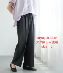 ラメストライプイージーワイドパンツ【洗濯機洗い可/防シワ/吸水速乾】