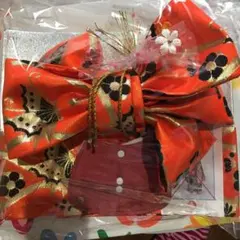 七五三　祝い帯　女の子　3才　しつけ付き　帯　結び帯