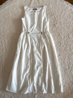 PSO Brand ウエストドローストリング ノースリーブワンピース