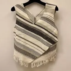 マカフィー　ストライプ ノースリーブ トップス　36