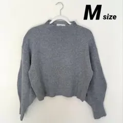 AZUL by moussy スウェット　トップス　クロップド丈　パフスリーブ