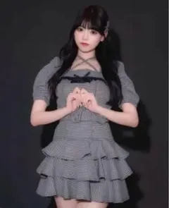 pium ティアードフリルミニワンピース ギンガムチェック ピウム pium ティアードフリルミニワンピース ギンガムチェック - メルカリ