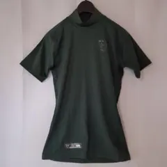 美品⭐アンダーアーマー　野球用ダークグリーンハイネックアンダーシャツMD
