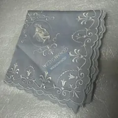 WEDGWOOD 刺繍入りハンカチ