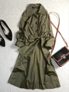 ザラ ZARA WOMAN フロントウエストリボンデザイン ロングワンピース S