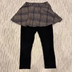 裏起毛　スカッツ　チェック柄　110cm