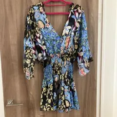 ZARA 花柄 半袖チュニック