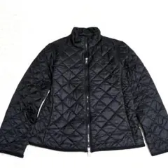 ポロラルフローレン キルティングジャケット ブラック　ロゴ刺繍　M