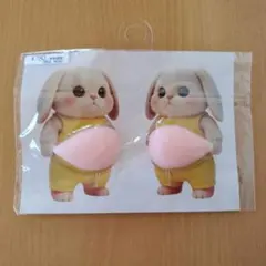 うさぎ ぶっくり 立体 ステッカー *匿名配送*