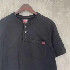 Wrangler ワークウェア ヘンリーTシャツ 黒 L
