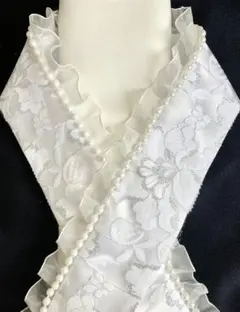 A-101 重ね衿　重ね衿　卒業式　成人式　振袖　パール　フリル　前撮り