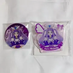 キュアマジェスティ　缶バッジ　アクリルクリップ　タワレコ　タワレコカフェ