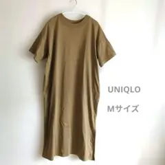 UNIQLO　M　ワンピース（便利なポケット付き＆足さばき良いスリット入り）