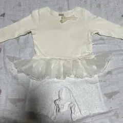 petit main チュールロンパース　80