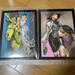 ジョジョの奇妙な冒険　額付きポスター　岸辺露伴　空条徐倫　GUCCI 2枚セット