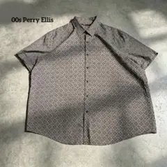 00s PERRY ELLIS 総柄 半袖シャツ 夏物 cityboyのサムネイル