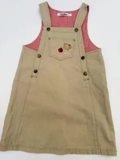 familiar ジャンパースカート 100cm ベージュ　リアちゃん