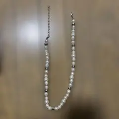 ハンドメイドパールネックレス