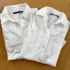 ZARA コットンシャツ 2枚セット