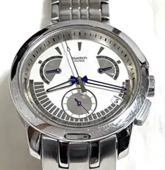 Swatch Chronograph Silver Dial Men's Watch