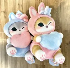 mofusand モフサンド うさにゃんBIGぬいぐるみ 2種コンプセット②