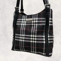 カオリ様専用バーバリーブルーレーベル トートバッグ ノバチェック 黒 肩掛け