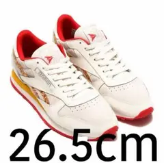 ベビースター アトモス リーボック クラシック レザー ホワイト レッド26.5