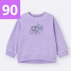 GU パウパトロール パープル トレーナー 長袖 90