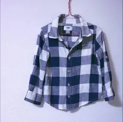 チェックシャツ オールドネイビー
