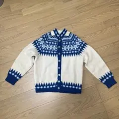 ノルディック柄　ヴィンテージカーディガン