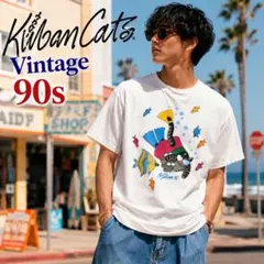 USA製ヴィンテージ クリバンキャットTシャツ　Crazy Shirtsのサムネイル