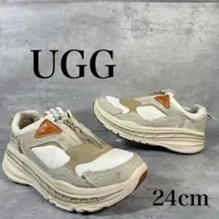 UGG CA805 X MLT 24cm ベージュ 厚底 ジップ スニーカーのサムネイル