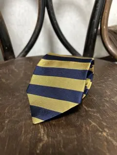 ✈ ブルックスブラザーズ 格子 刺繍 総柄 JGD ネクタイ ブルー USA製
