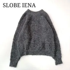 SLOBE IENA/スローブイエナ　長袖ニット　アルパカ　クルーネック　グレー