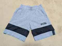 PUMA ハーフパンツ 140サイズ グレー/ブラック　ハーフズボン