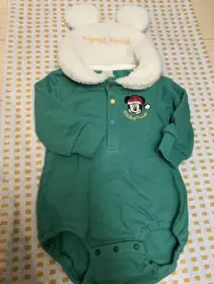 ミッキーマウス サンタ ロンパース 80