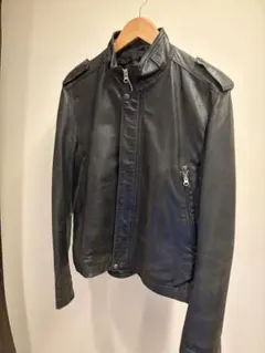 HIGH STREET シングルライダース レザージャケット ブラック L