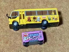 アンパンマン 幼稚園バス 電車 おもちゃ 2点セット